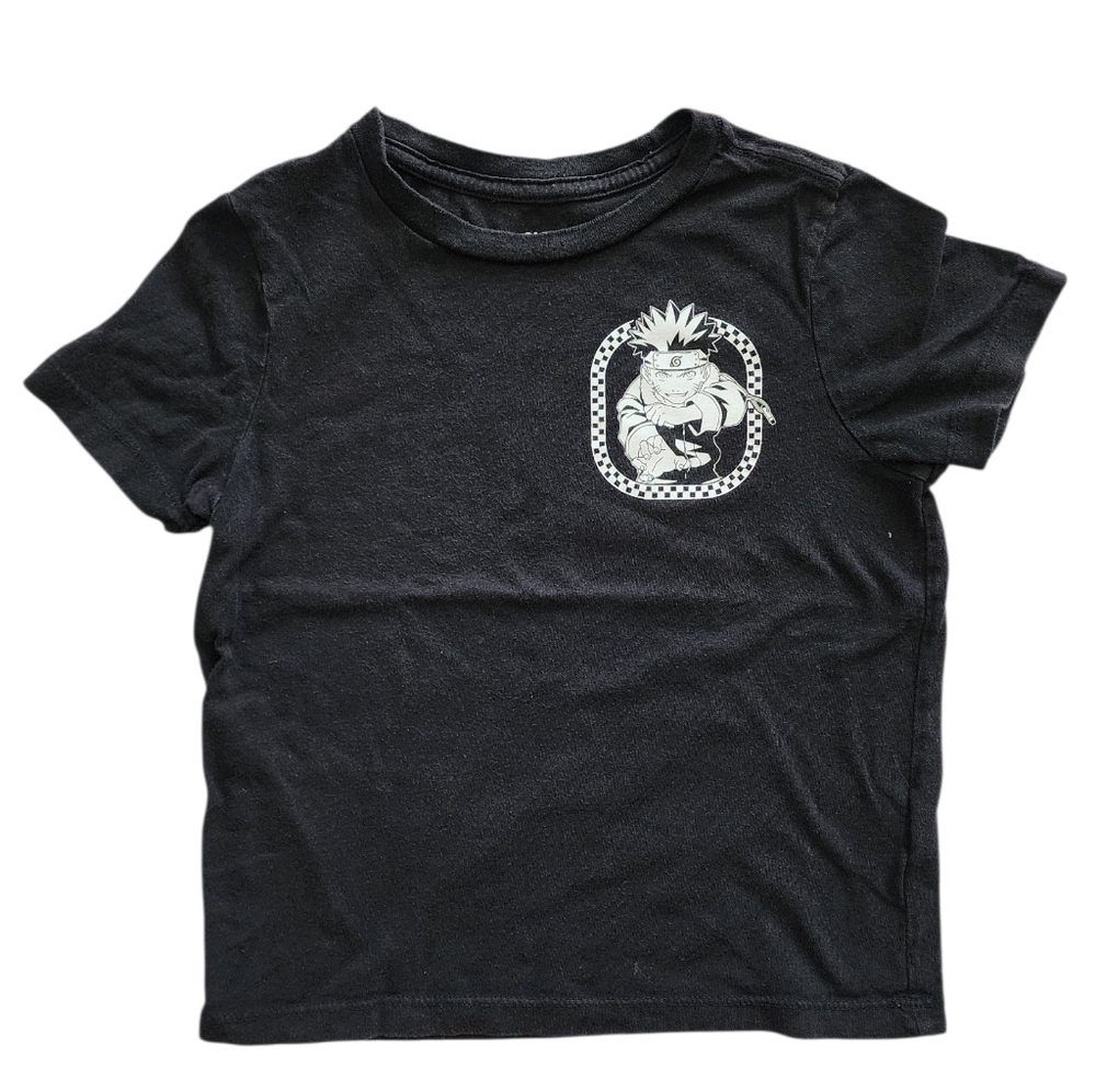 Old Navy Naruto Graphic T-Shirt Kids |Front & Back Print - Size XS (5)